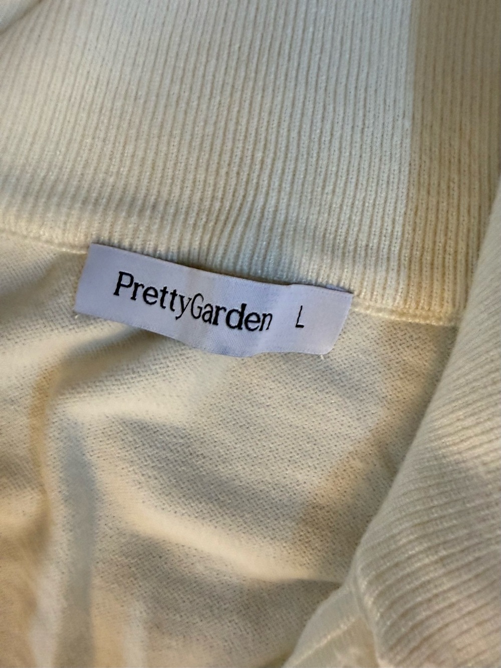 Women's Cream Half-Zip Sweatshirt & Jogger Set - Picture 9 of 9